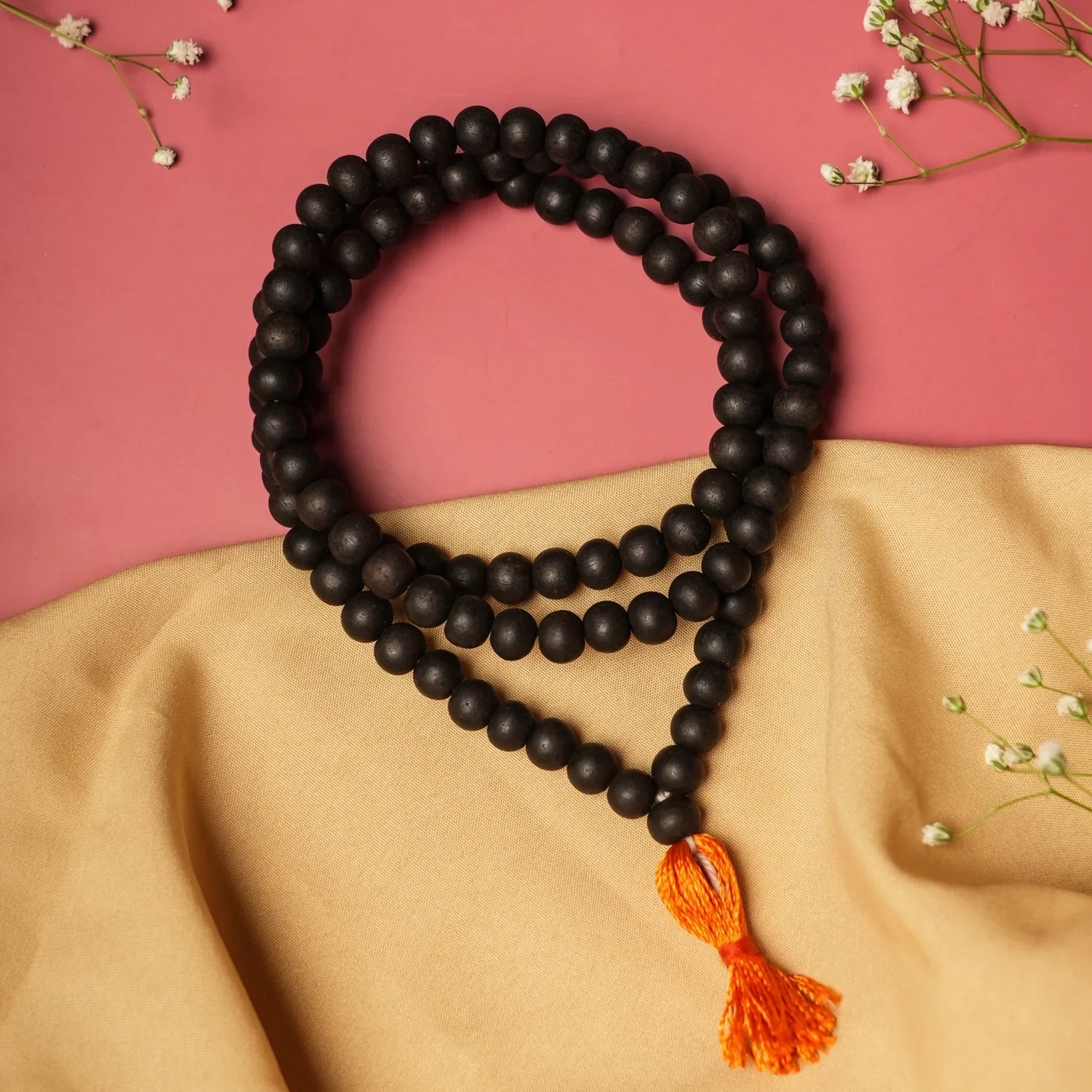 Original 7 MM Karungali Malai sacred Blackwood Beads for protection & Power
